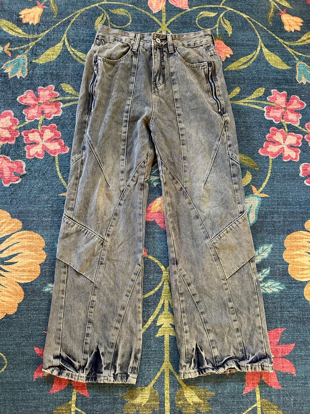 Real Takai Cargo Straight Leg Jeans Size Medium